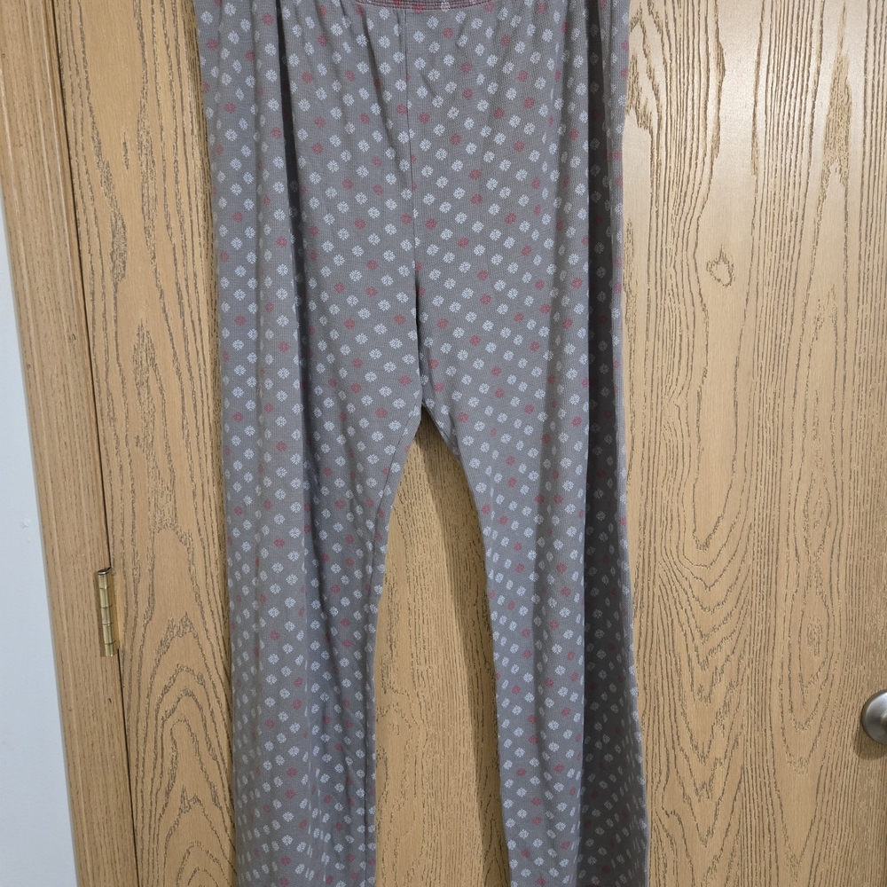 Adonna Gray and Pink Patterned Pajama Pants